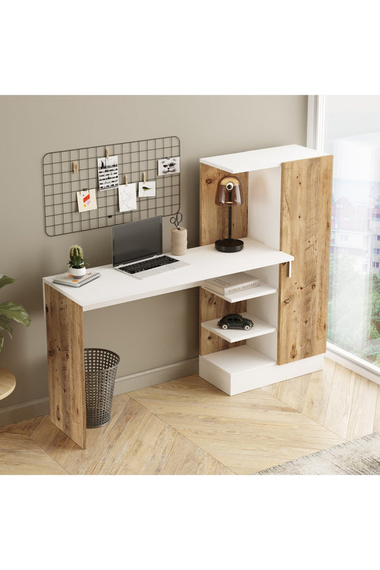 Study Desk Atlantic Pine / White