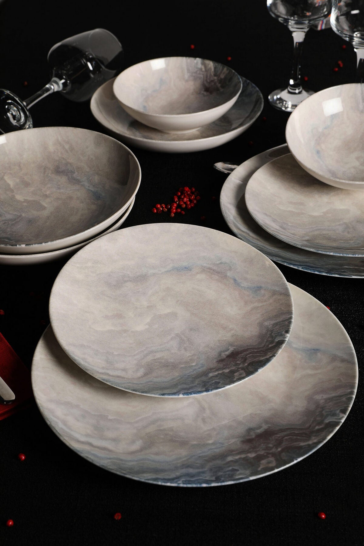 Dinner Set (24 Pieces) Porcelain GBSATN24KY410050