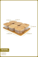 xBernardo Sereva 13 Piece Breakfast Serving Set with Tray