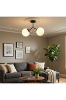 Chandelier Black / White 6331