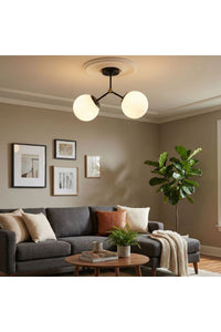 Chandelier Black / White 6331