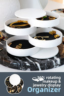 4 Tier Rotatable Cylinder Jewelry and Makeup Organizer