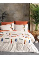 Double Quilt Cover Set Quilt Cover: 200 X 220 Cm Flat Sheet: 240 X 260 Cm Pillowcase: 50 X 70 Cm (2 Pieces) Oxford Pillowcase: 50 X 70 Cm (2 Pieces) Cinnamon