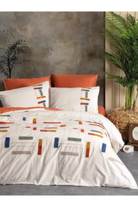 Double Quilt Cover Set Quilt Cover: 200 X 220 Cm Flat Sheet: 240 X 260 Cm Pillowcase: 50 X 70 Cm (2 Pieces) Oxford Pillowcase: 50 X 70 Cm (2 Pieces) Cinnamon
