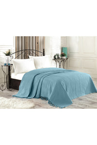 Double Pique Size: 220 X 240 Cm Petrol Green