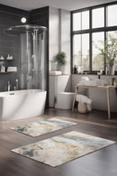 Bathmat Set (2 Pieces) Non-Slip Underside Bathmat: 40 X 60 Cm Bathmat: 60 X 100 Cm Multicolor