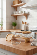xBernardo Lunaya 3 Piece Bamboo Stand Breakfast Set Medium