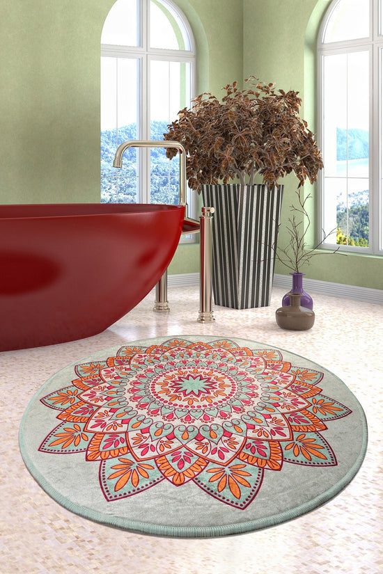 Bathmat Non-Slip Underside Diameter: 100 Cm Royal