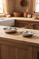 xBernardo Macro 2 Piece Steel Frying Pan Set