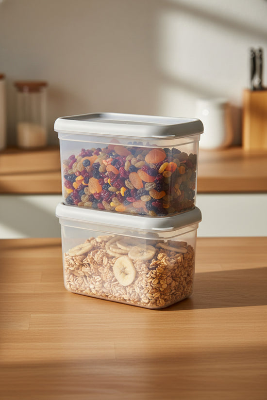 xBernardo Hide Plus 2 Piece Storage Container Set White