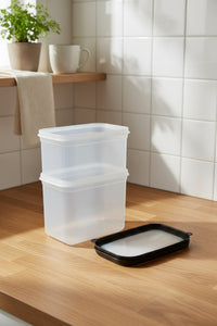 xBernardo Hide Plus 2 Piece Storage Container Set Black