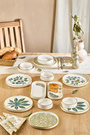 14 Piece Stackable Fall Leaf Breakfast Set for 6 People – Luxury Breakfast Serving Plate Set