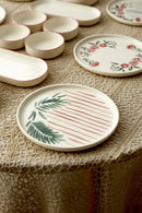 14 Piece Stackable Sakura Breakfast Set for 6 People - Luxury Breakfast Serving Plate Set