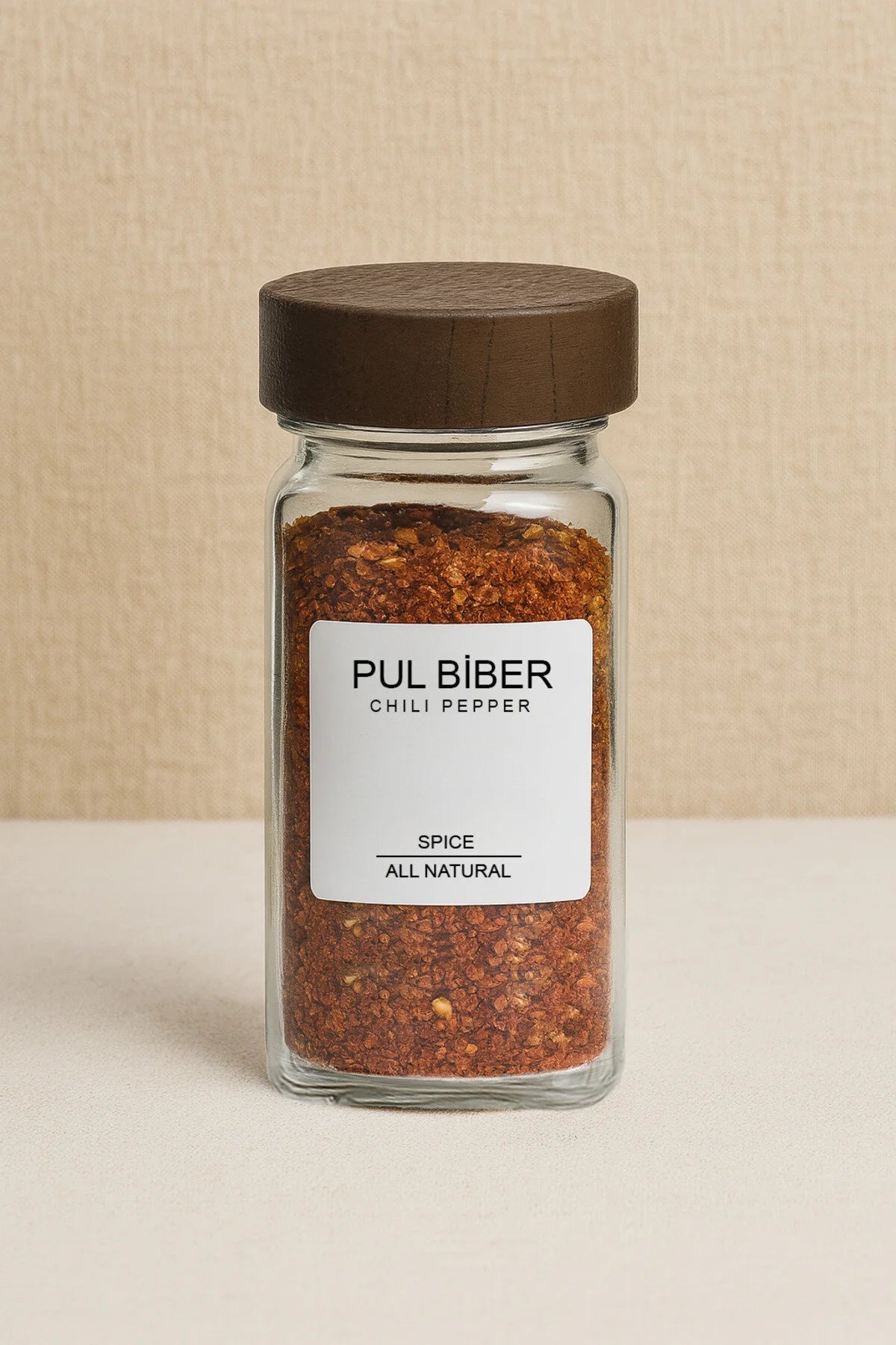 12-Piece Square Glass Spice Jar Set with Acacia Lids – Airtight Spice Containers + 56 Labels Included