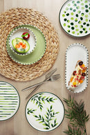 22 Pieces Stackable Greentree Breakfast Set for 12 Person - Luxury Breakfast Serving Plate Set