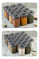 450 ml White Labeled Spice Holder with 18 Luna Spoons