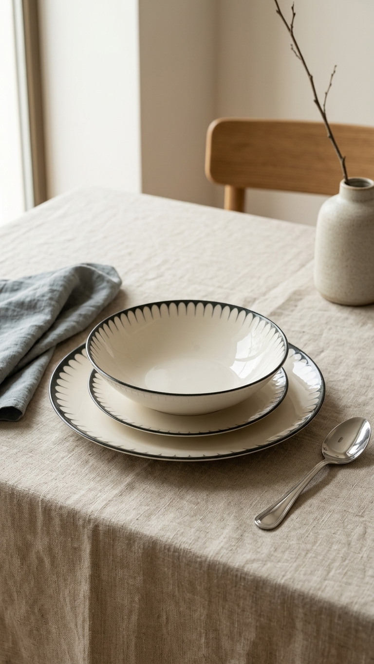 Farika 18 Piece Elara Dinner Set for 6 People - Premium Dinner Set