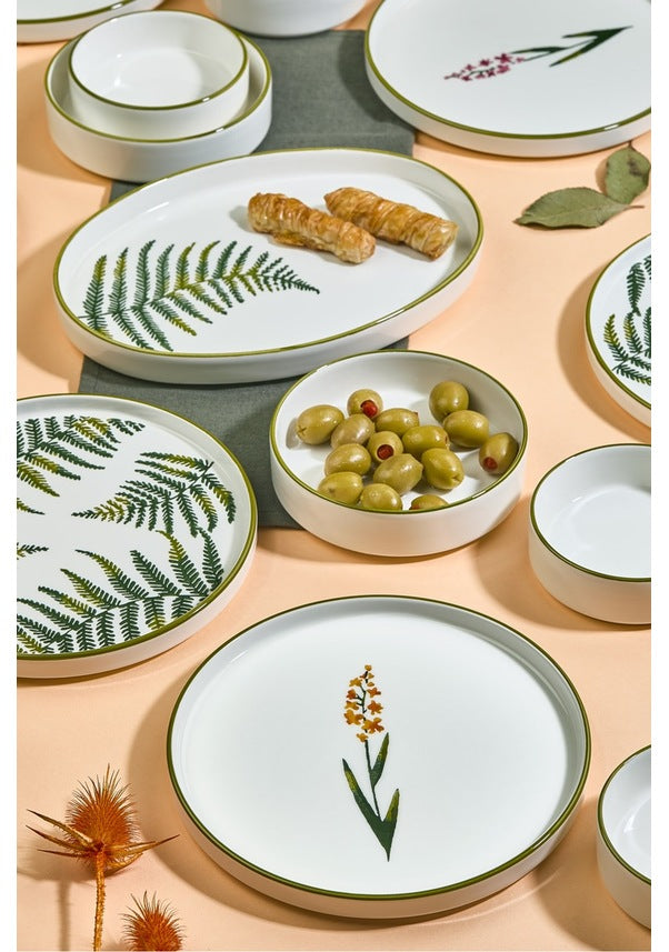 13 Piece Sequoia Handmade Premium Breakfast Set for 6 People – Luxury Serving Set