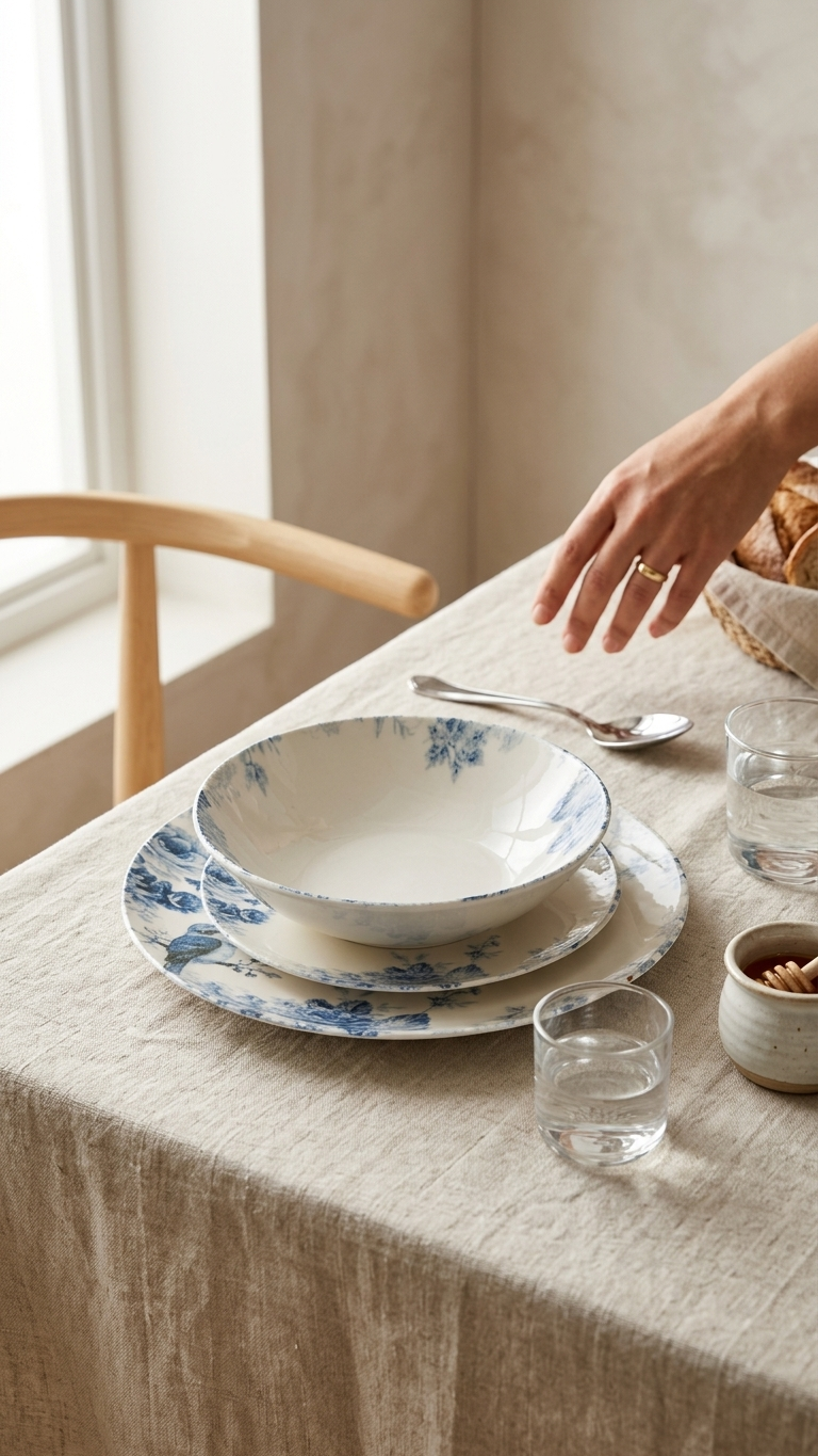 Farika 18 Piece Pera Dinner Set for 6 People - Premium Dinner Set
