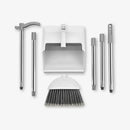 Corner Dustpan and Broom Set with Long Handle