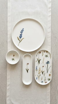 Farika 16 Piece Flower Garden Breakfast Set for 6 People - Premium Breakfast Set