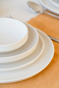 Farika 24 Piece Zuhre White Dinner Set for 6 People - Premium Dinner Set