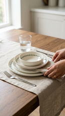 Farika 24 Piece Lemon Dinner Set for 6 People - Premium Dinner Set
