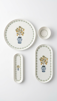 Farika 16 Piece Lemon Breakfast Set for 6 People - Premium Breakfast Set