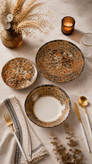 Farika 18 Piece Zumra Dinner Set for 6 People - Premium Dinner Set