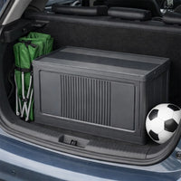 Modern Portable Storage Organizer Box Anthracite (32x54x32 cm)