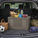 Modern Portable Storage Organizer Box Earth Brown (32x54x32 cm)