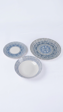 Farika 18 Piece Blue Mosaic Dinner Set for 6 People - Premium Dinner Set